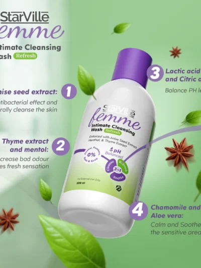 StarVille Femme Intimate Cleansing Wash Refresh 200 ml