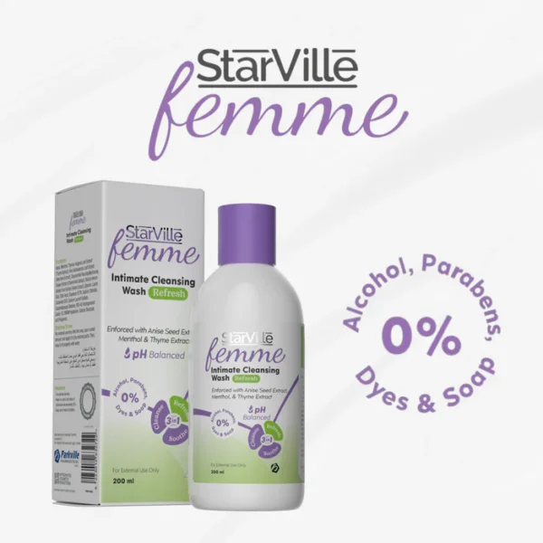 StarVille Femme Intimate Cleansing Wash Refresh 200 ml - الصورة 5