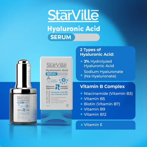 ⁦StarVille Hyaluronic Acid Serum 30 gm⁩ - الصورة ⁦3⁩