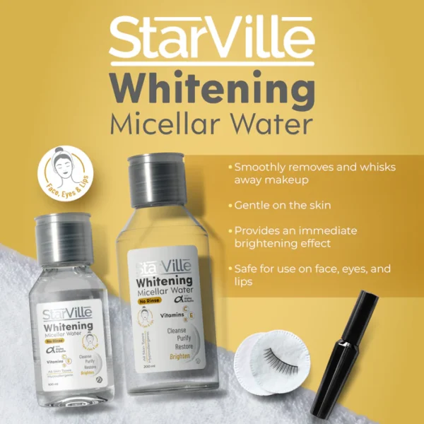 ⁦StarVille Whitening Micellar water 100 ml⁩ - الصورة ⁦4⁩