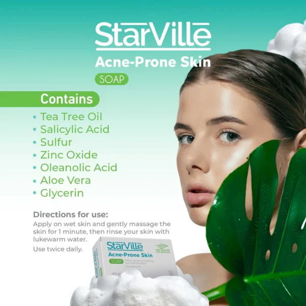 ⁦Starville Acne Prone Skin Soap 100 gm⁩ - الصورة ⁦3⁩
