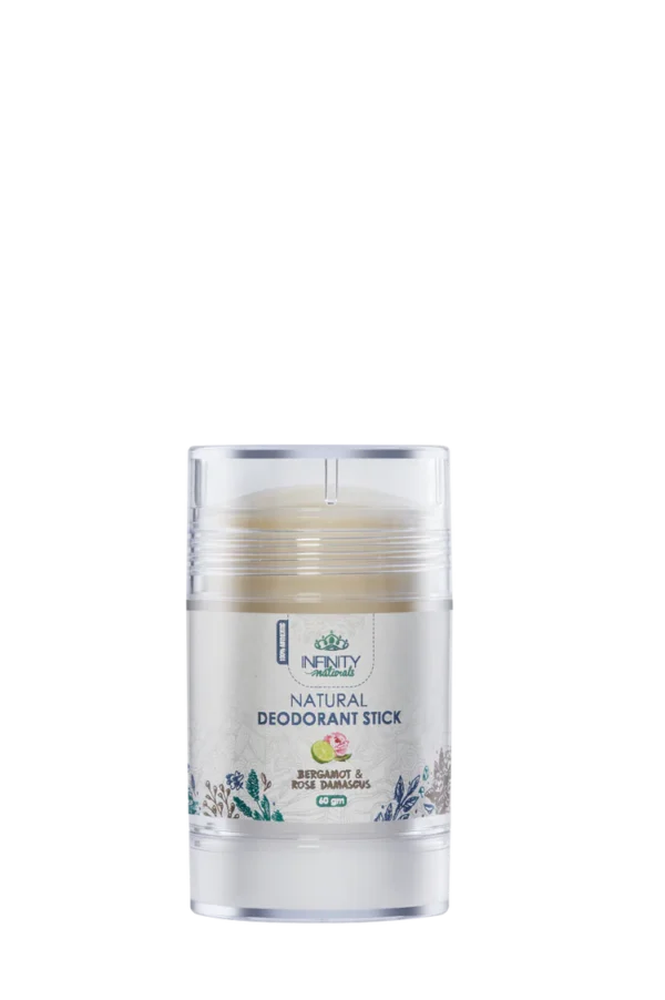 Natural Deodorant Stick Bergamot & Rose Damascus (Infinity Naturals)