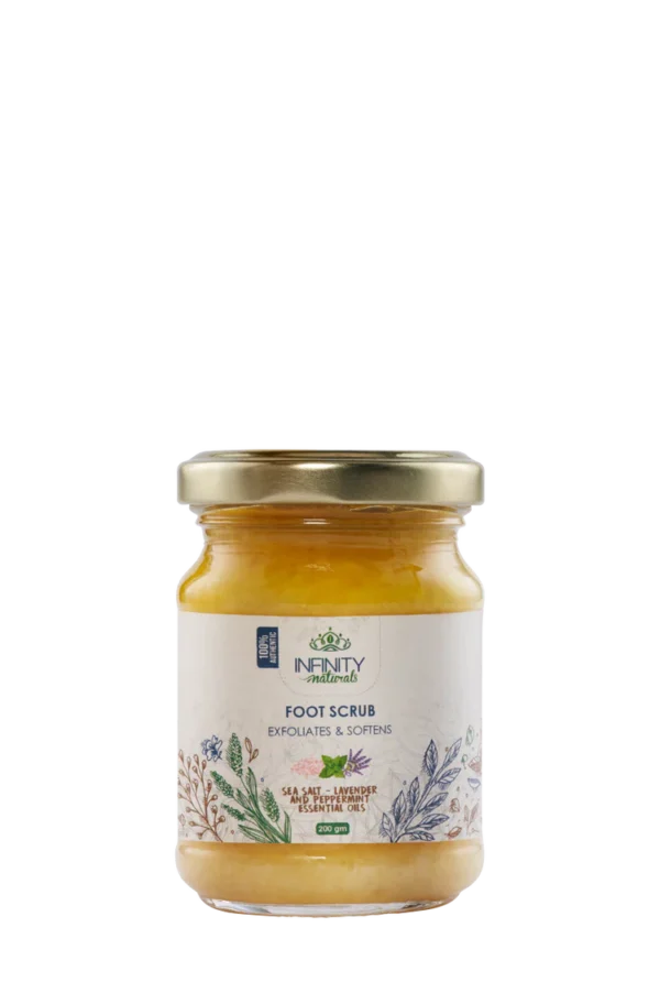 Foot Scrub Sea Salt & Essential Oils (Infinity Naturals)