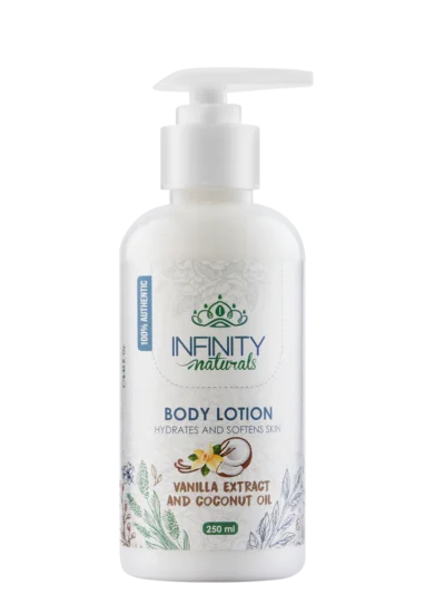 Body Lotion Vanilla Extract & Coconut Oil (Infinity Naturals)