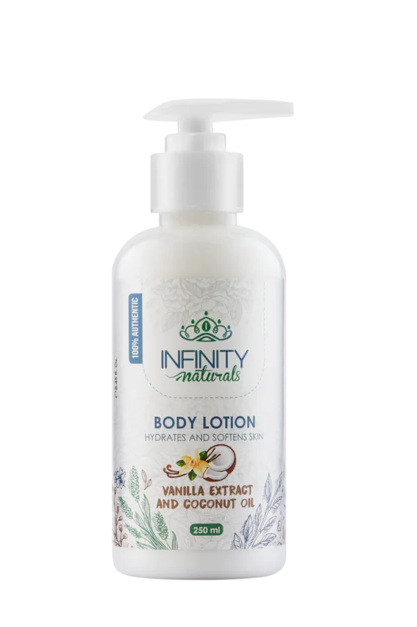 Body Lotion Vanilla Extract & Coconut Oil (Infinity Naturals)