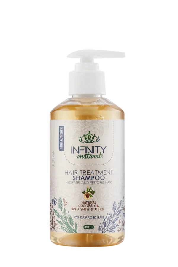 Jojoba Oil & Shea Butter Hair Treatment Shampoo (Infinity Naturals)