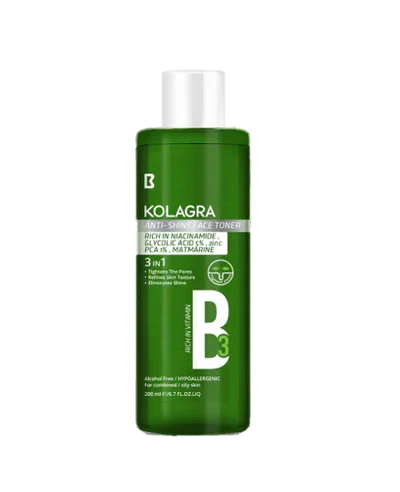 Anti-Shine Face Toner – 200 ml (Kolagra)