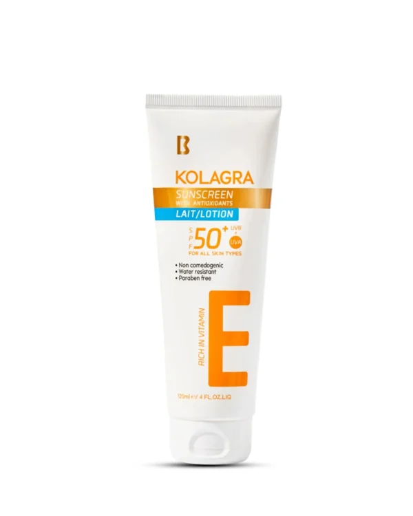 Sunscreen Lotion with Antioxidants SPF 50+ - 120 ml (Kolagra)