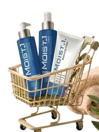Moist-1 Cream+Milky Cleanser + Tonar