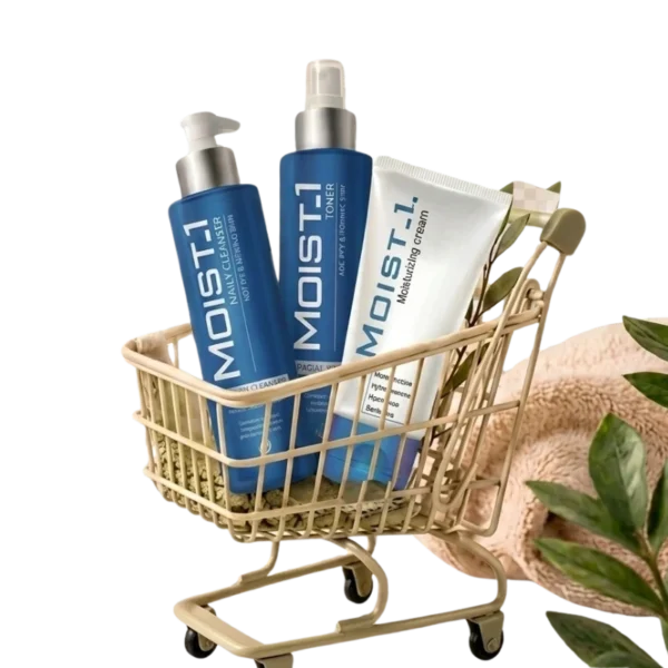 Moist-1 Cream+Milky Cleanser + Tonar