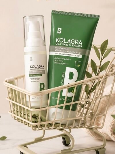 Kolagra Cleanser and Niacinamide Serum