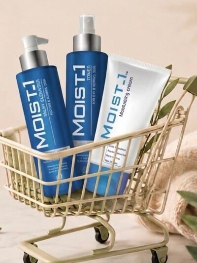 Moist-1 Cream+Milky Cleanser + Tonar